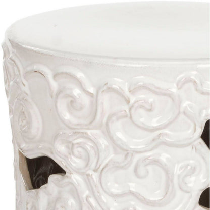 Safavieh Ocean Cloud Indoor/Outdoor Garden Patio Stool, Antique Blue