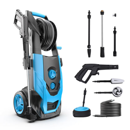 MF Studio Electric Pressure Washer 2100PSI Max 1.85GPM with Adjustable Nozzle, Ideal for Car Washing and Patio Garden