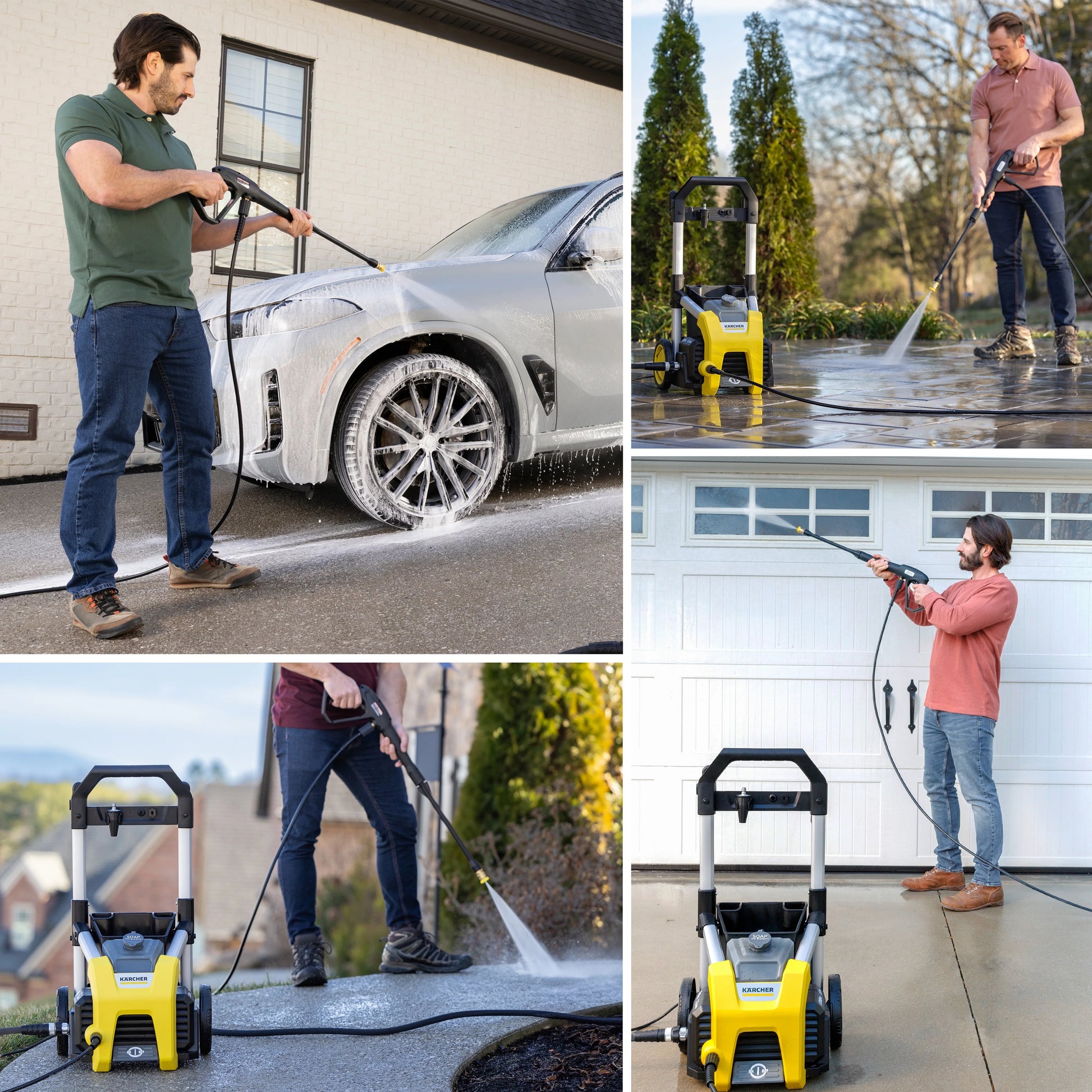 K?rcher Pressure Washer K1700, CETA Certified, 3 Spray Nozzles, Detergent Tank, For Cars, Driveways, Siding, Patios, 1.2 max. GPM