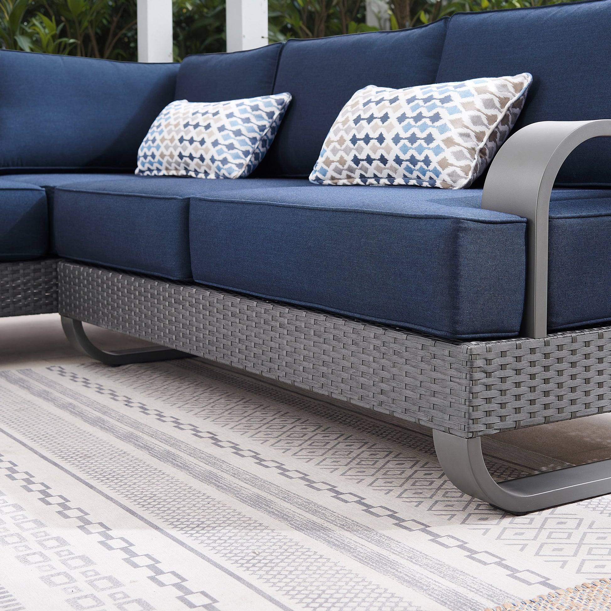 Sirio Pallazzo 6-piece Modular Fire Outdoor Patio Seating Set
