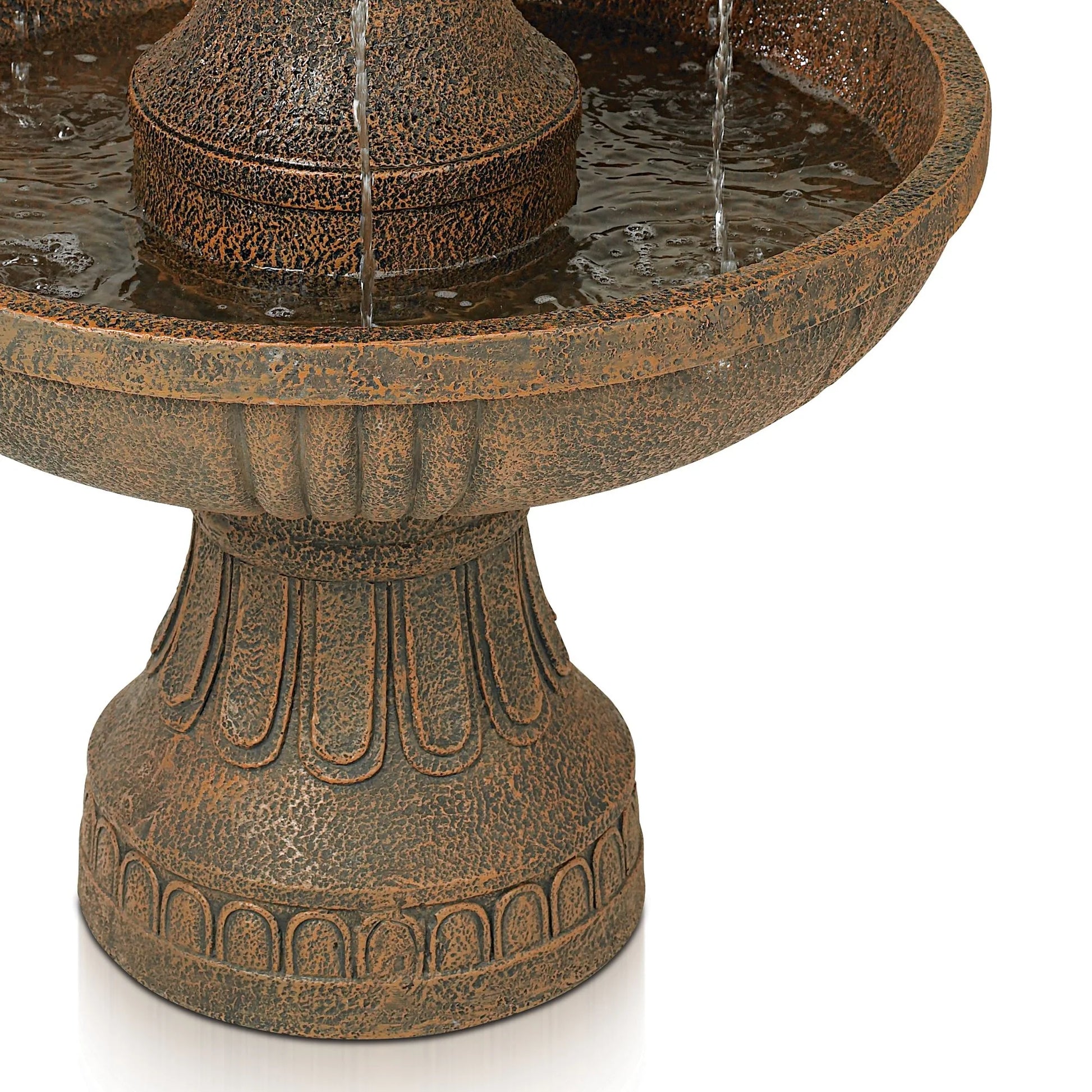 Ravenna 43" High Large Italian Indoor Outdoor Decor Faux Stone Floor Fountain Waterfall Outside Garden Patio