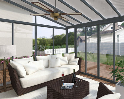 Palram - Canopia SanRemo 10' x 14' Patio Enclosure - Gray/Clear