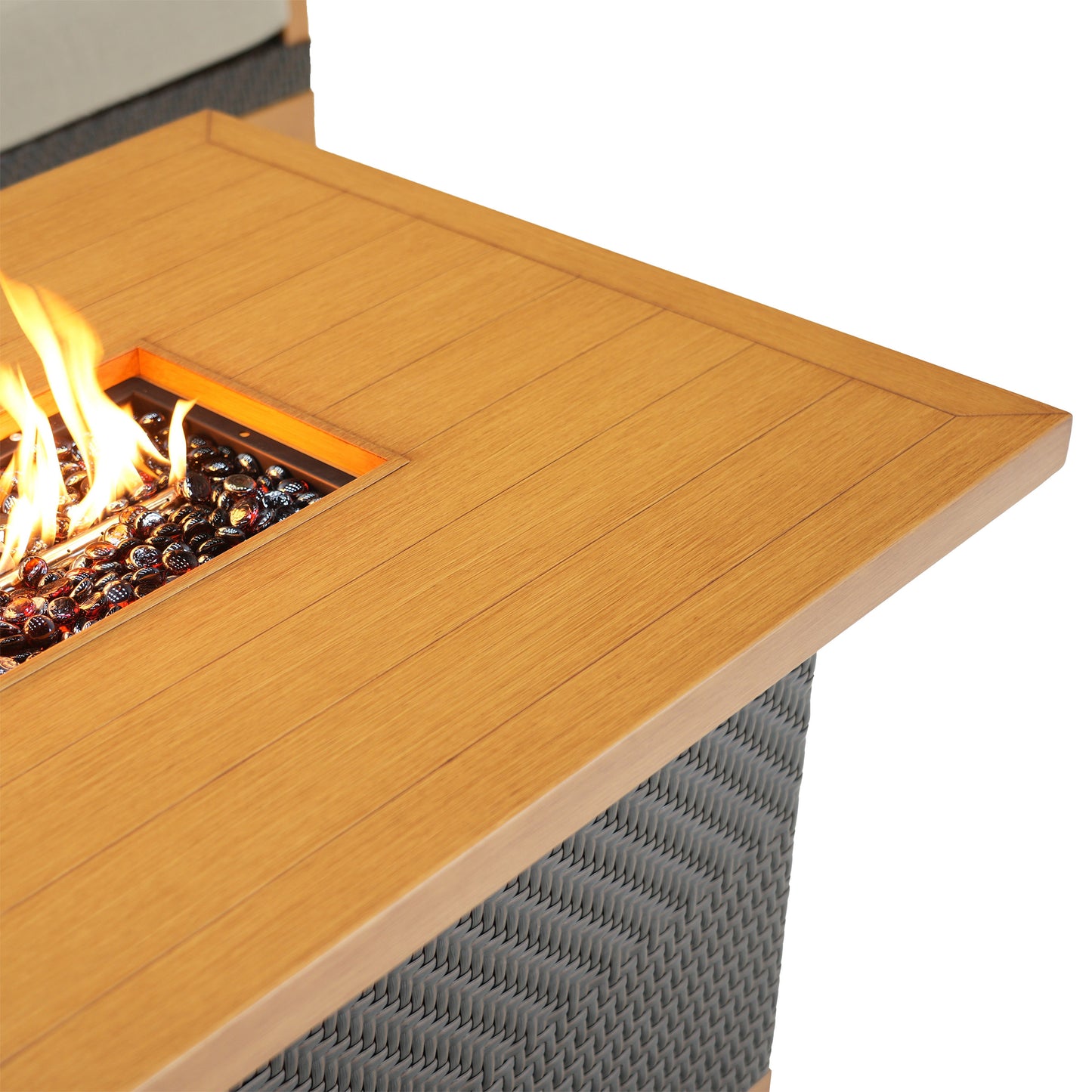 Galina 4-piece Fire Outdoor Patio Seating Set