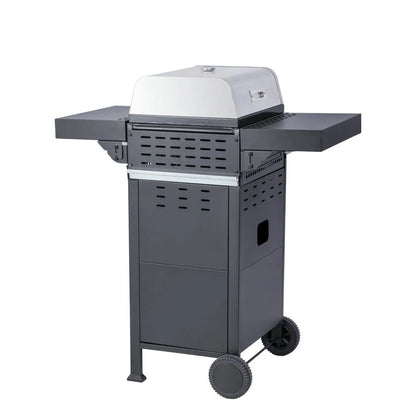 GVN Garden Grill, Patio Backyard Barbecue Grill,2-Burner Propane Gas BBQ Grill, Pizza Box, 24600BTU Output With Wire Enamel Cooking Grids