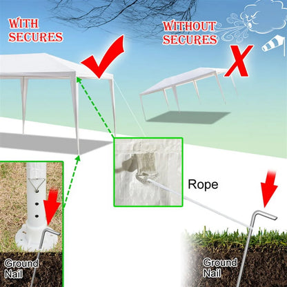 Mother's Day Sales - 10' x 20' Party Tent,Portable Wedding Party Tent,Patio Parties Tent BBQ Shelter Canopy Gazebo for Outdoor Events(10'x20' w/6 sidewalls)