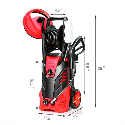 3000PSI Electric High Pressure Washer Machine 2 GPM 2000W w/Deck Patio Cleaner