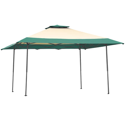 Costway 13'x13' Gazebo Canopy Shelter Awning Tent Patio Garden Green