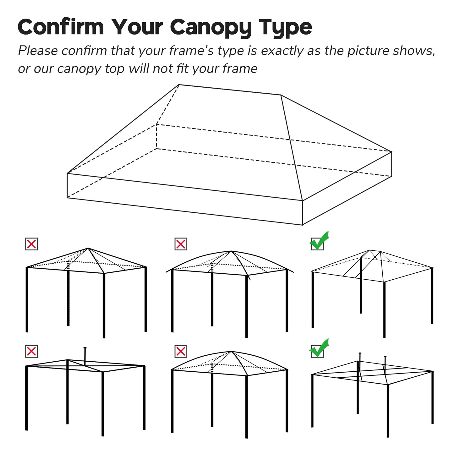 InstaHibit 10x20Ft Replacement Pop up Canopy Top Sunshade Cover Outdoor Patio