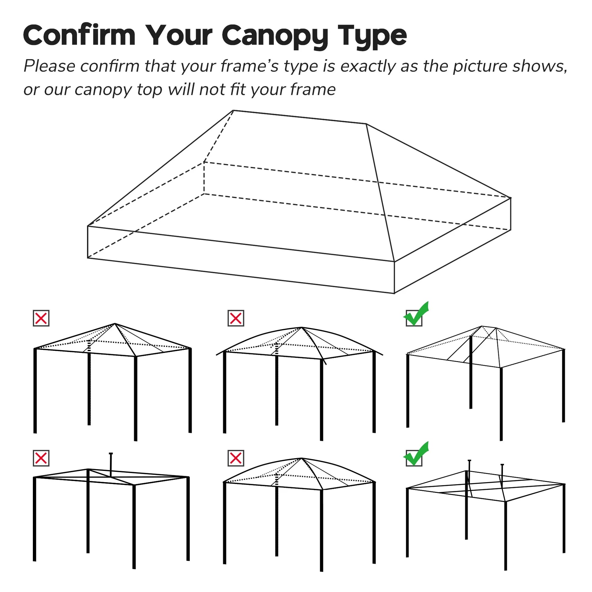 InstaHibit 10x20Ft Replacement Pop up Canopy Top Sunshade Cover Outdoor Patio
