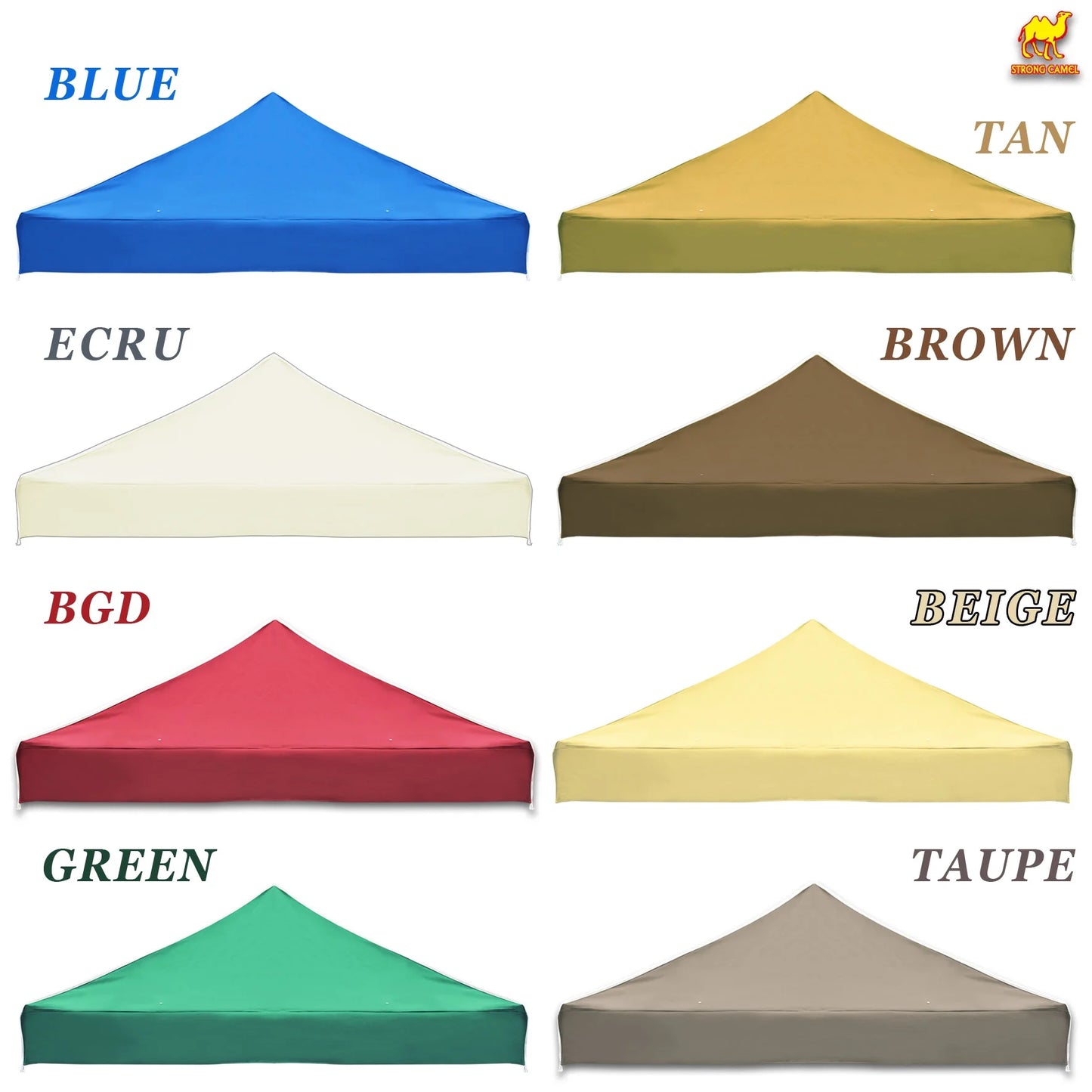 SUNNY Ez pop Up Instant Canopy 10'X10' Replacement Top Gazebo EZ Canopy Cover Only Patio Pavilion Sunshade Polyester-Green