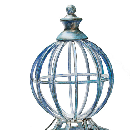 SAFAVIEH Beatrix Outdoor Patio Arbor with Door, Antique Blue