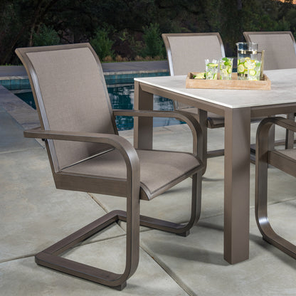 SunVilla Gibson 7-piece Outdoor Patio Sling Dining Set