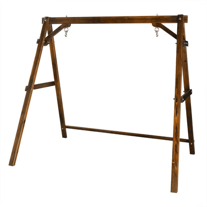 OverPatio Swing Frame Wooden Porch Swing Stand A-Frame 600lbs Capacity