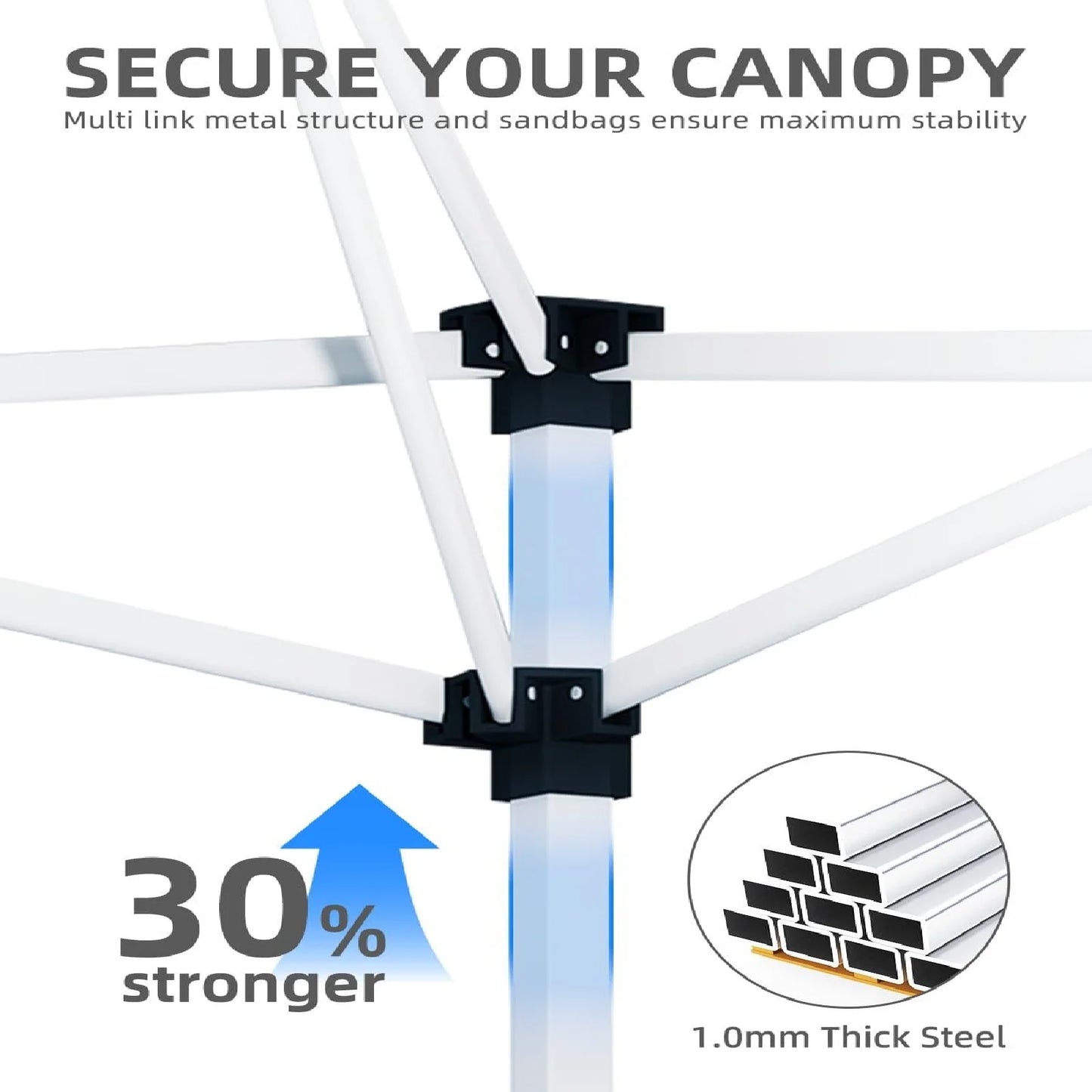 10' x 20' Pop Up Canopy Tent for Outdoor, Portable Instant Commercial Canopy for Patio, Backyard, Garden, Lawn, Outdoor Activities