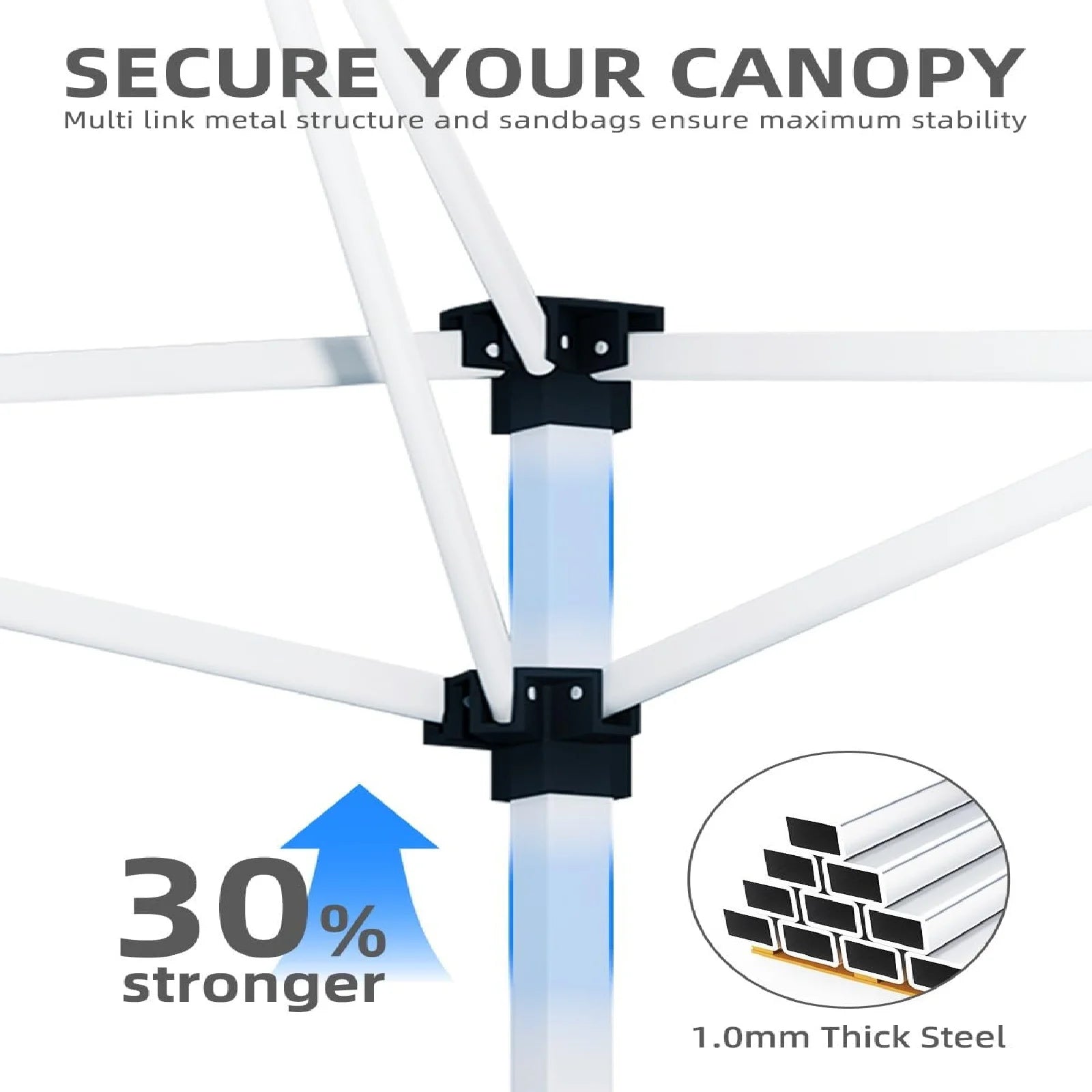 10' x 20' Pop Up Canopy Tent for Outdoor, Portable Instant Commercial Canopy for Patio, Backyard, Garden, Lawn, Outdoor Activities