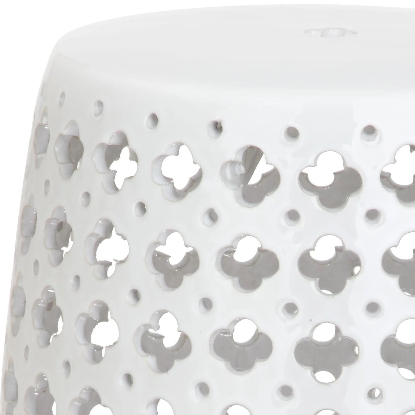 Safavieh Lacey Trellis Indoor/Outdoor Garden Patio Stool, Plated Gold