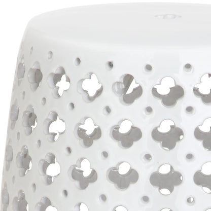 Safavieh Lacey Trellis Indoor/Outdoor Garden Patio Stool, Plated Gold