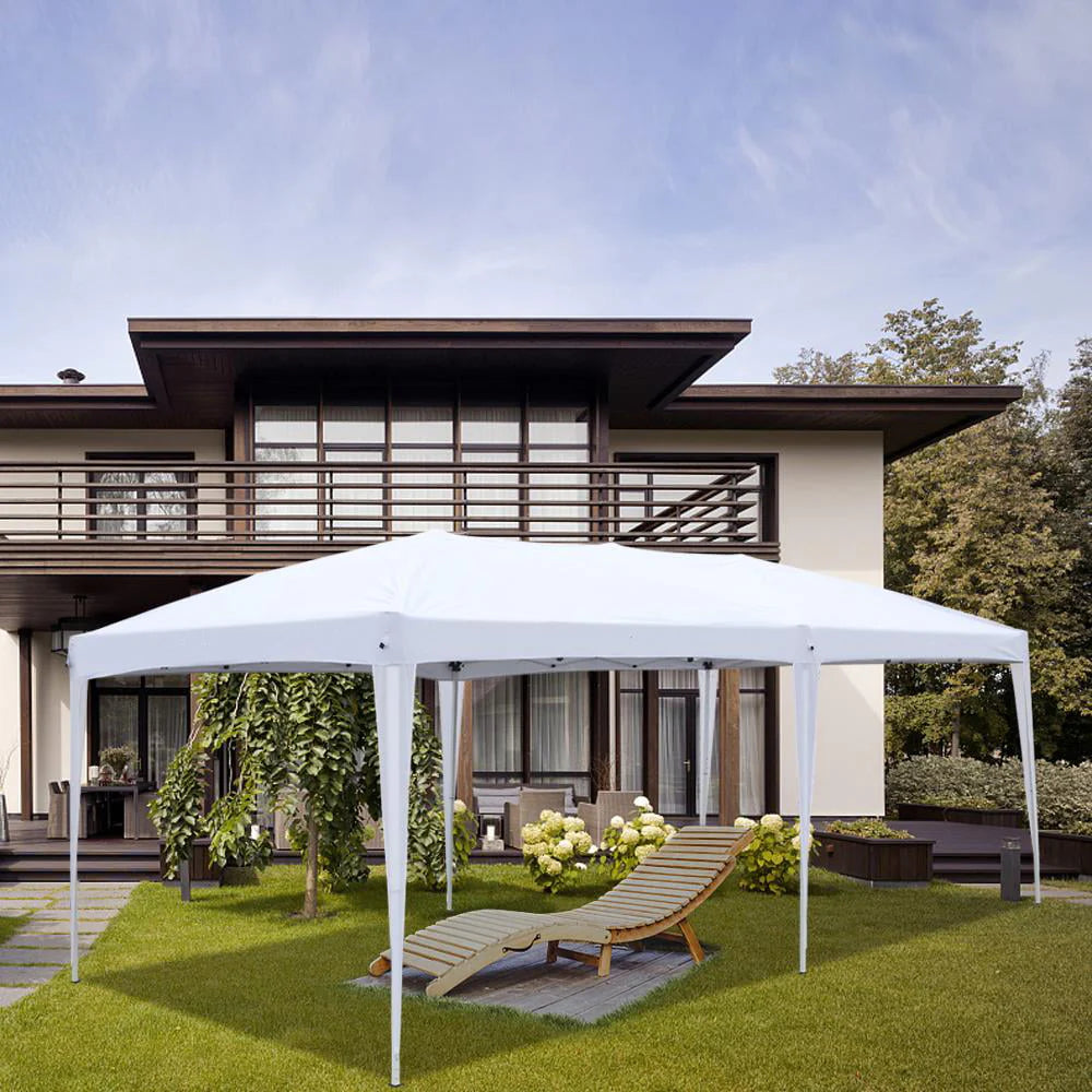 SalonMore Ez Pop up Canopy Tent Outdoor Folding Patio Gazebo Shade 10'x20' White