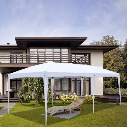 SalonMore Ez Pop up Canopy Tent Outdoor Folding Patio Gazebo Shade 10'x20' White