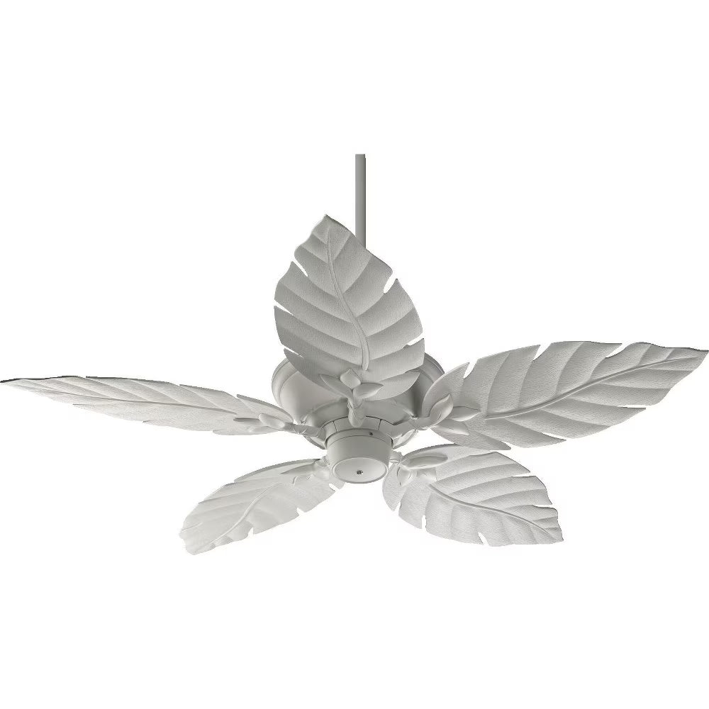 135525-65-Quorum Lighting-Monaco - Patio Fan in style - 52 inches wide by 16.73 inches high-Satin Nickel Finish-Maple Blade Color