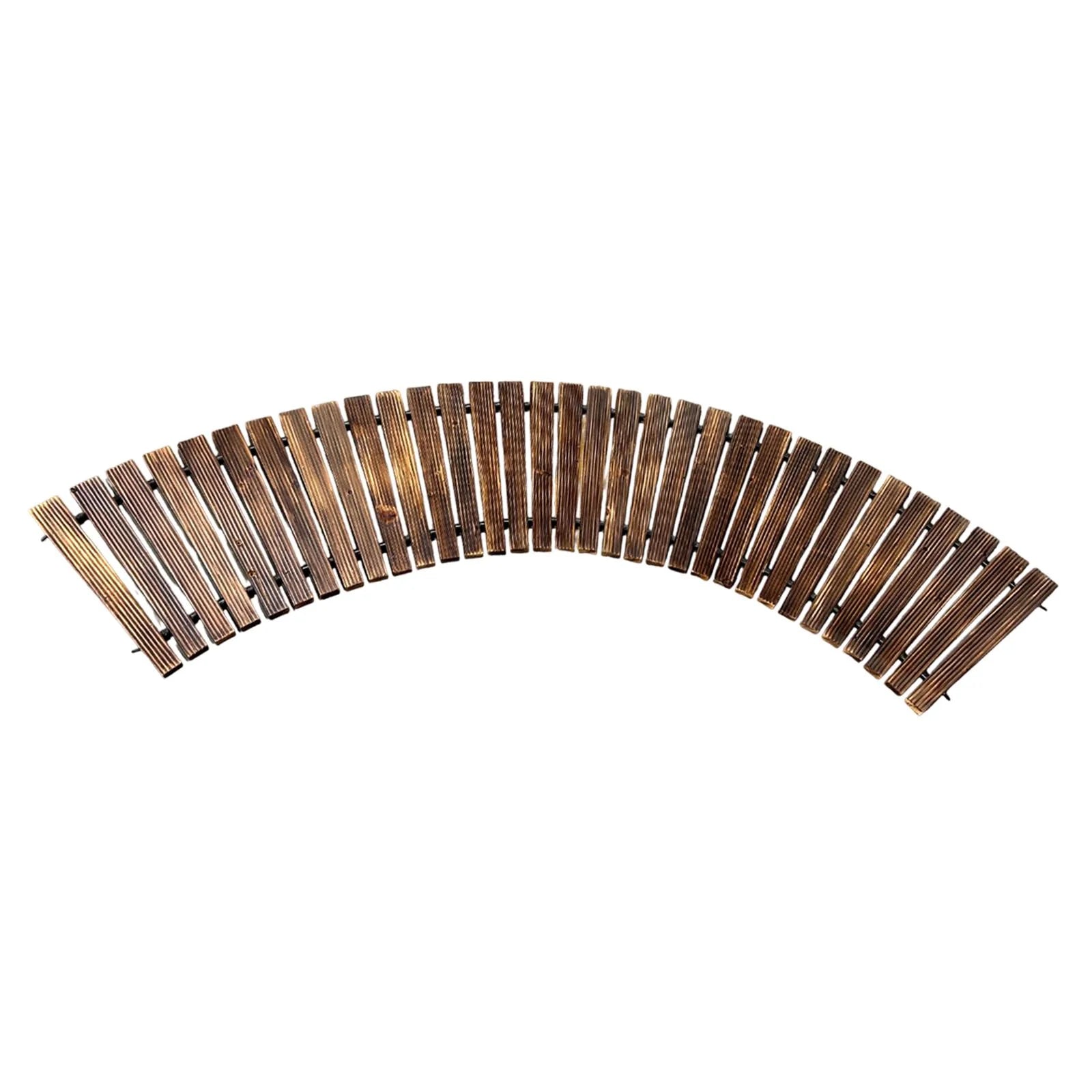 koolsoo Wooden Garden Pathway Beach Boardwalk Yard Patio Path for Garden Party Patio
