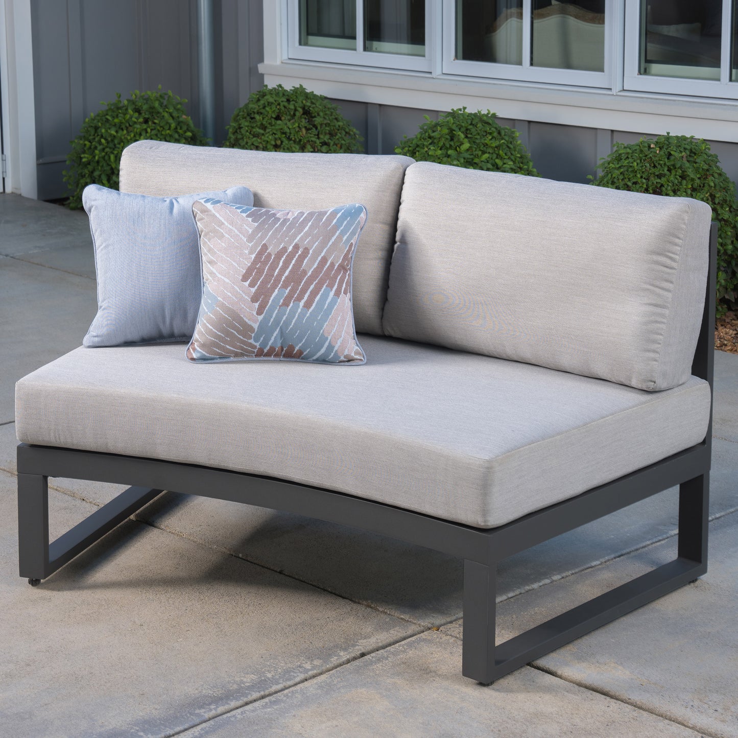 SunVilla Brooklyn 6-piece Fire Outdoor Patio Sectional Seating Set