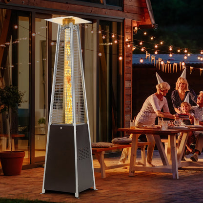 FOOWIN Propane Patio Heater, 48000 BTU Outdoor Patio Heater, Bronze
