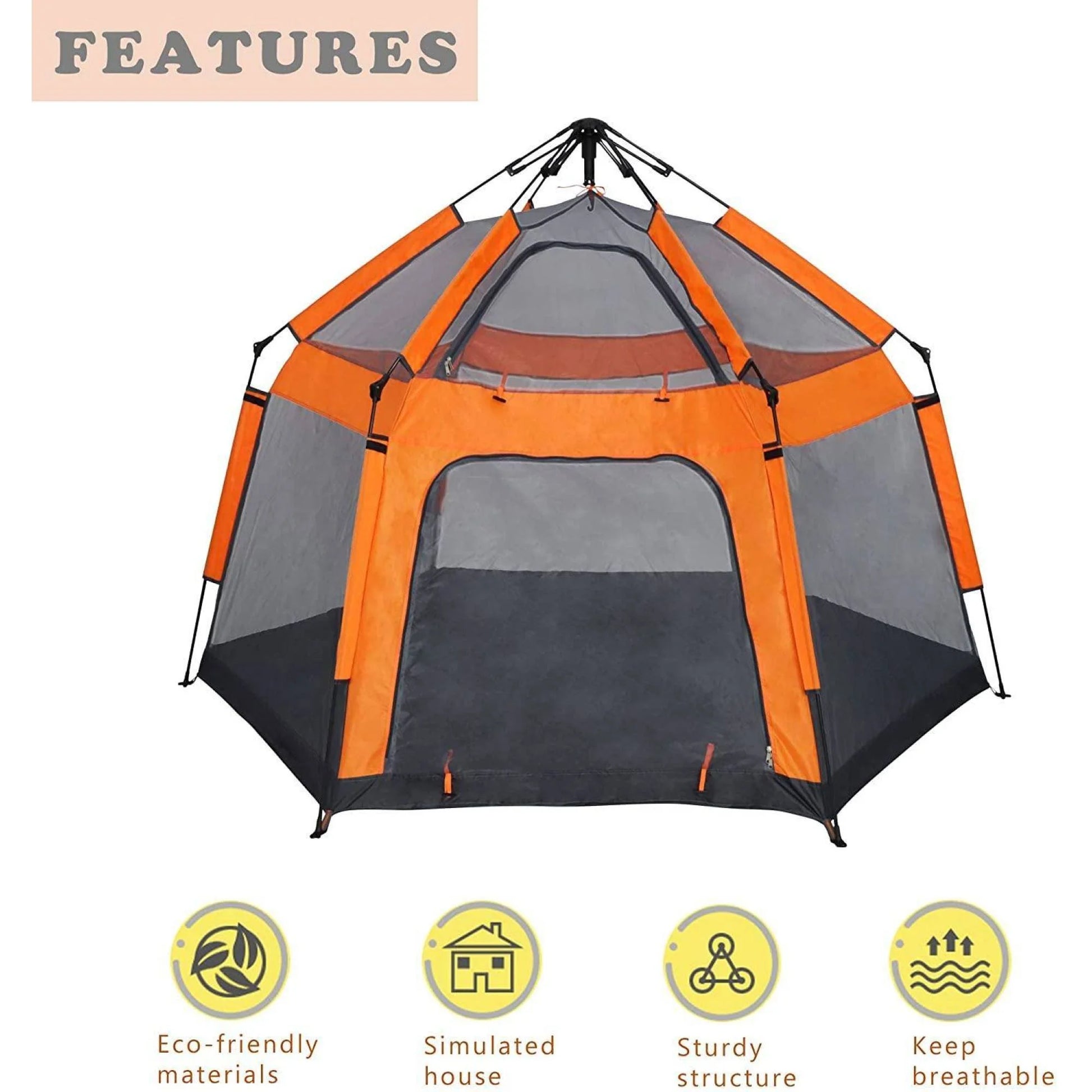Kids Play Tent Pop Up Portable Playhouse for Backyard Patio Indoor Outdoor Breathable Tent House