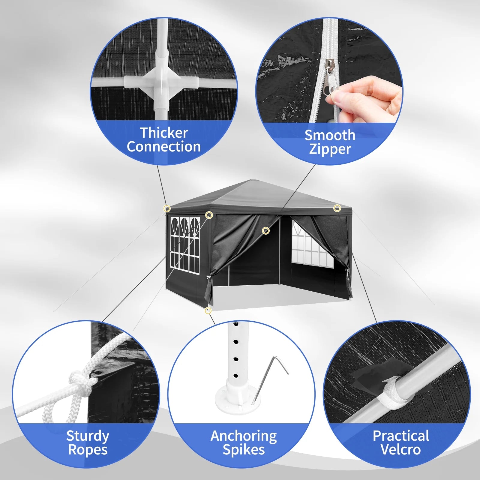 HighSound Waterproof Outdoor Canopy Patio Tent Party Tent