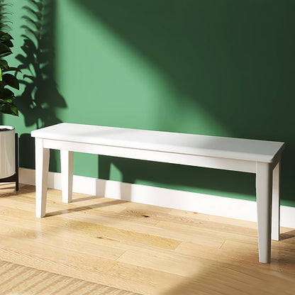WILK 100% Natural Solid Oak Wood-color Bench Farmhouse Dining Bench, Entrance Bench Bed End Bench,for Living Room, Bedroom ,Home Office,, Balcony,Patios