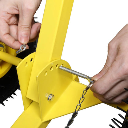 OverPatio Snow Shovels Heavy Duty Snow Pusher Large Blade Plow Snow Remove Tool with Adjustable Handle