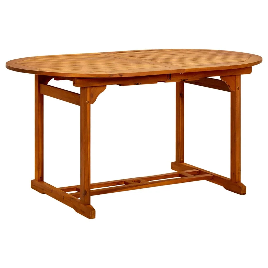 vidaXL Patio Table 78.7"x39.4"x29.5" Solid Acacia Wood