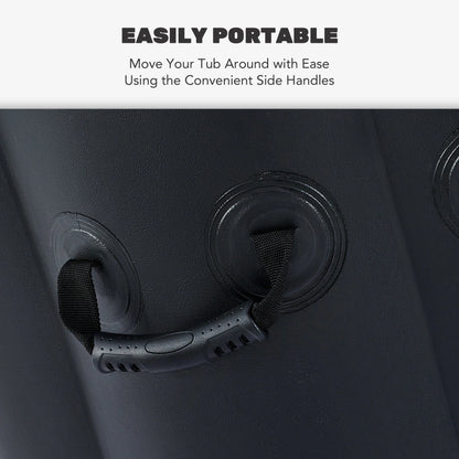 CO-Z 7' Inflatable Hot Tub Portable 4-6 Person Round Spa Tub for Patio Backyard Black