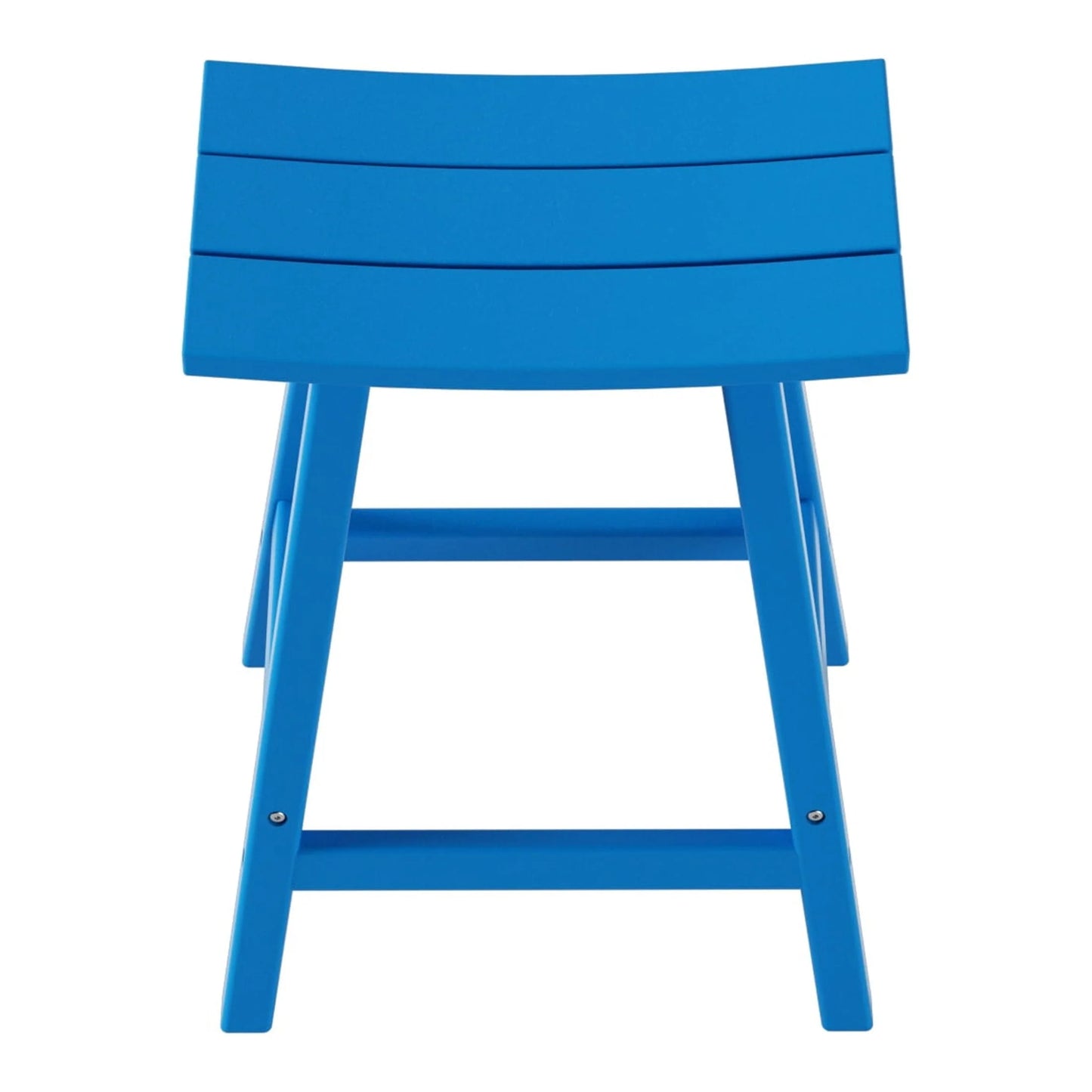 GARDEN 24" Inches Adirondack Plastic Outdoor Bar Stools for Patio, Pacific Blue