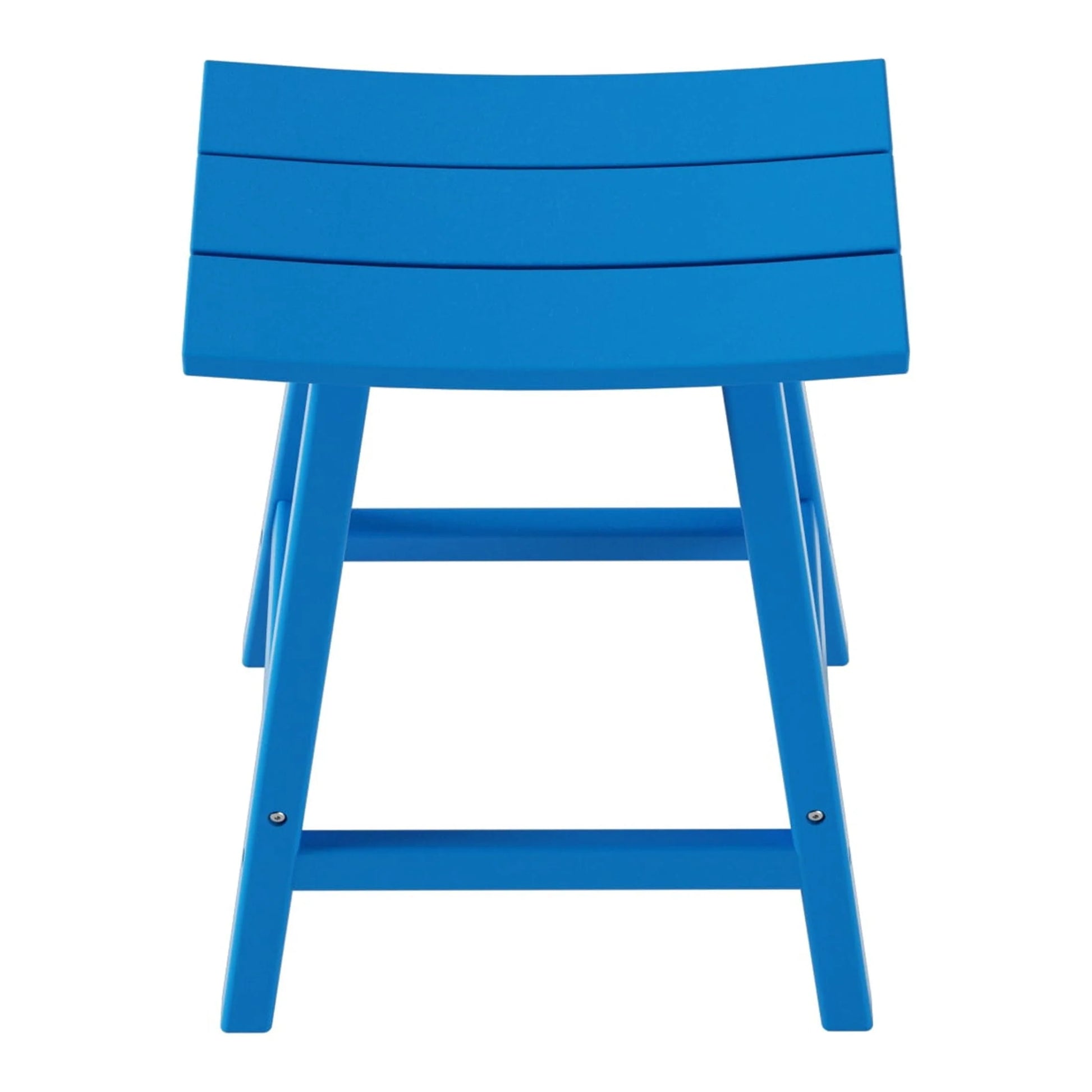 GARDEN 24" Inches Adirondack Plastic Outdoor Bar Stools for Patio, Pacific Blue
