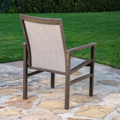 SunVilla Royce 9-piece Sling Outdoor Patio Dining Set