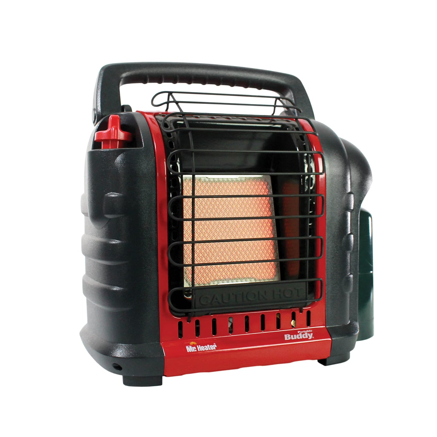Portable Buddy Heater MH9BX 4,000-9,000 BTU Indoor-Safe Propane Radiant Heater For Campers, Workshops, Job Sites, Patios & More - Red, Black