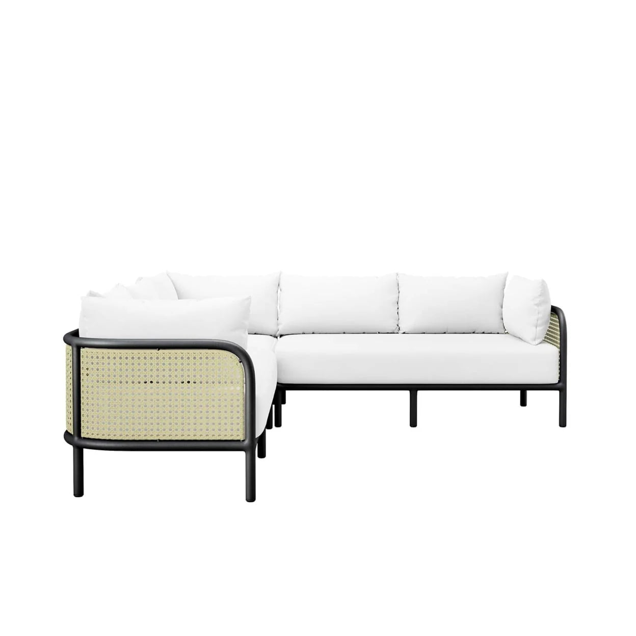 Hanalei Outdoor Patio 3-Piece Sectional-EEI-5631-IVO-WHI