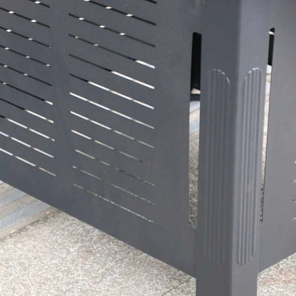 2 in 1 Smokeless Fire Pit Table for Outdoor Patio, Square Steel Heater with Removable Lid, Grill Over Stove, Multifunctional Firepit Table for Garden, Deck, Balcony, Backyard