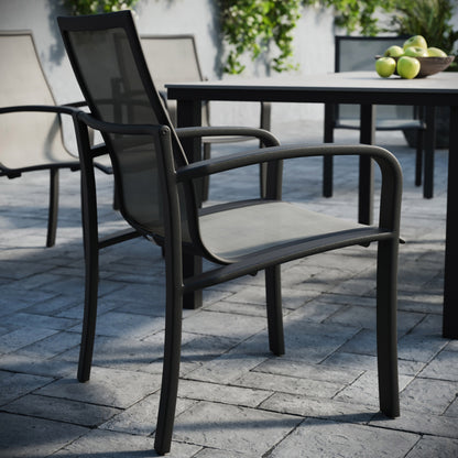 Agio Maxwell 7-piece Outdoor Patio Sling Dining Set