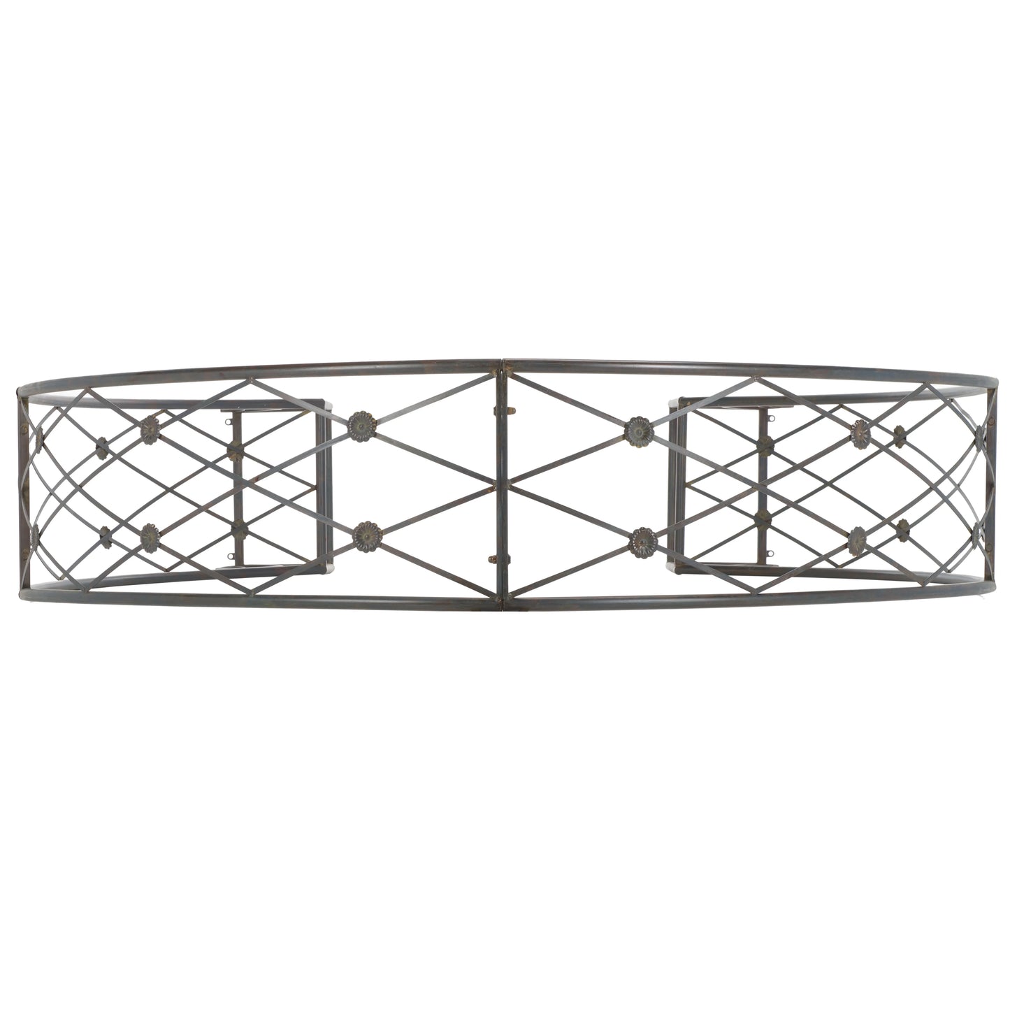 SAFAVIEH Mizell Outdoor Patio Moon Gateway, Antique Black