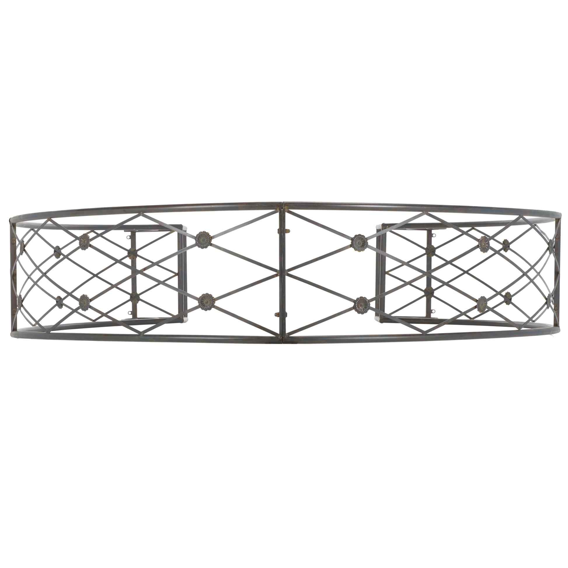 SAFAVIEH Mizell Outdoor Patio Moon Gateway, Antique Black
