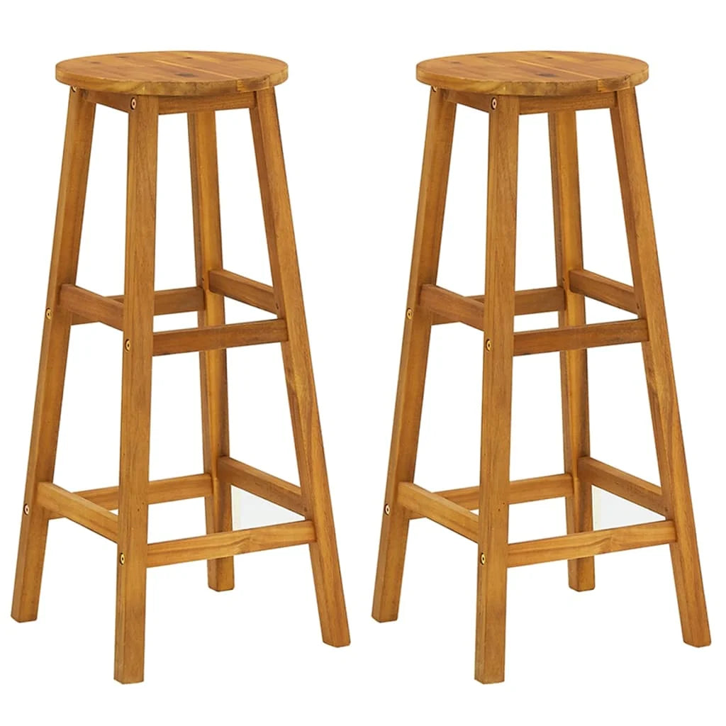 vidaXL 3 Piece Patio Bar Set Solid Wood Acacia