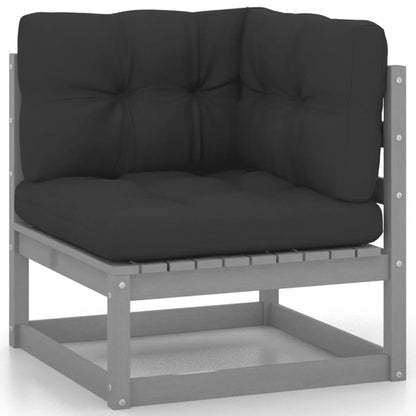 vidaXL Patio Furniture Set 6 Piece Outdoor Sectional Sofa Solid Wood Pine