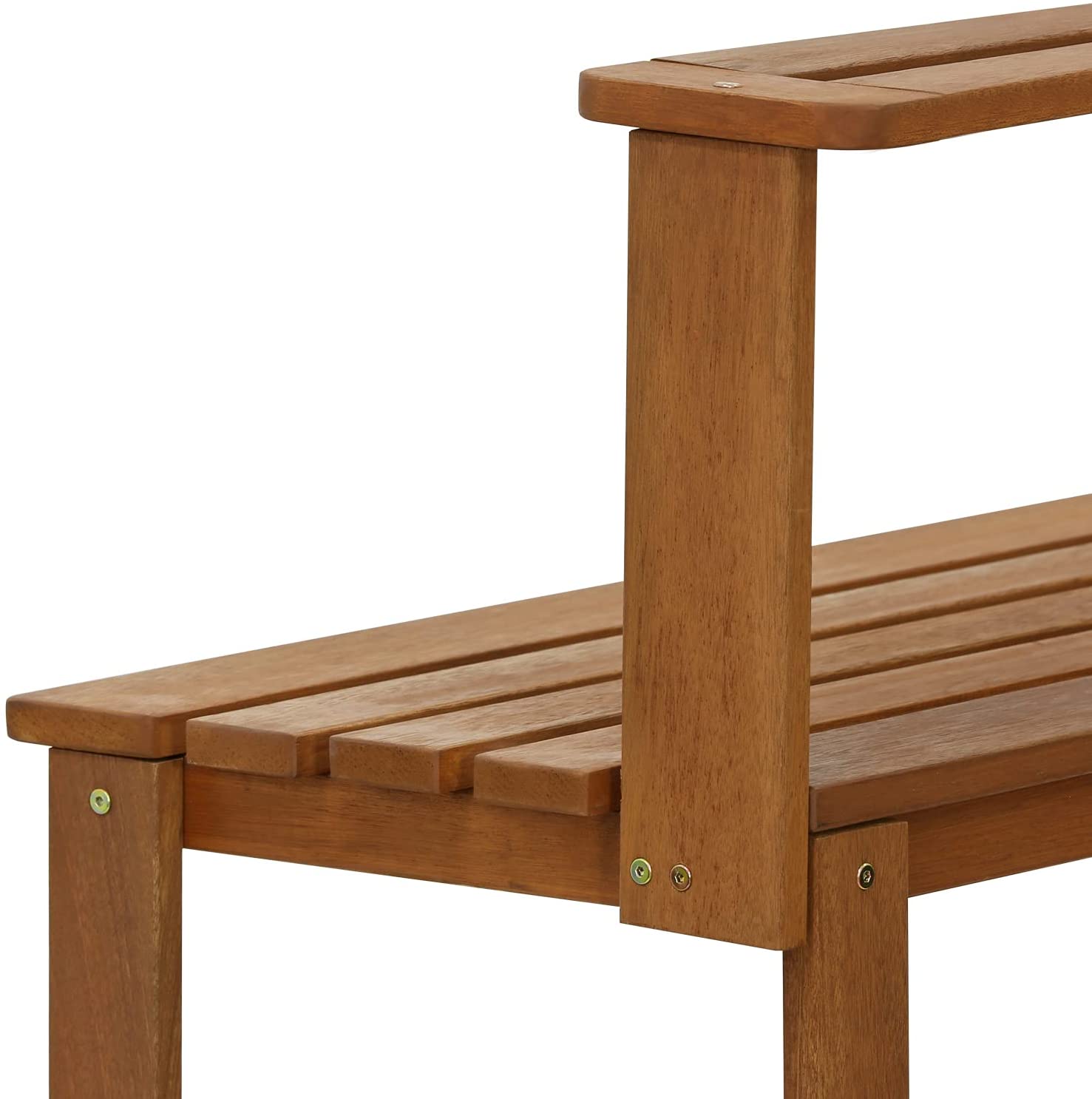 LiTian FG17478 Tioman Outdoor Patio Furniture Hardwood Potting Bench, Natural