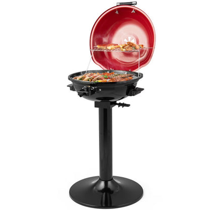 Topcobe 1600W Electric BBQ Grill with Removable Non-Stick Warming Rack, Cooking Space for Backyard, Patio and Parties