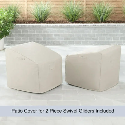 Better Homes & Gardens River Oaks Outdoor 5-Piece Wicker Conversation Set with Patio Cover, Dark Brown