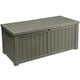 Dextrus 120 Gallon Outdoor Storage Deck Box, Large Resin Patio Storage for Outdoor Pillows, Garden Tools and Pool Supplies, Waterproof, Lockable (Black)