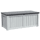 Dextrus 120 Gallon Outdoor Storage Deck Box, Large Resin Patio Storage for Outdoor Pillows, Garden Tools and Pool Supplies, Waterproof, Lockable (Black)