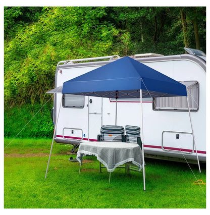 Wqmh 6x6 ft Pop Up Canopy Tent, Outdoor Foldable Portable Canopy for Camping, Patio, Easy Up Gazebo with Carry Bag Slant Legs